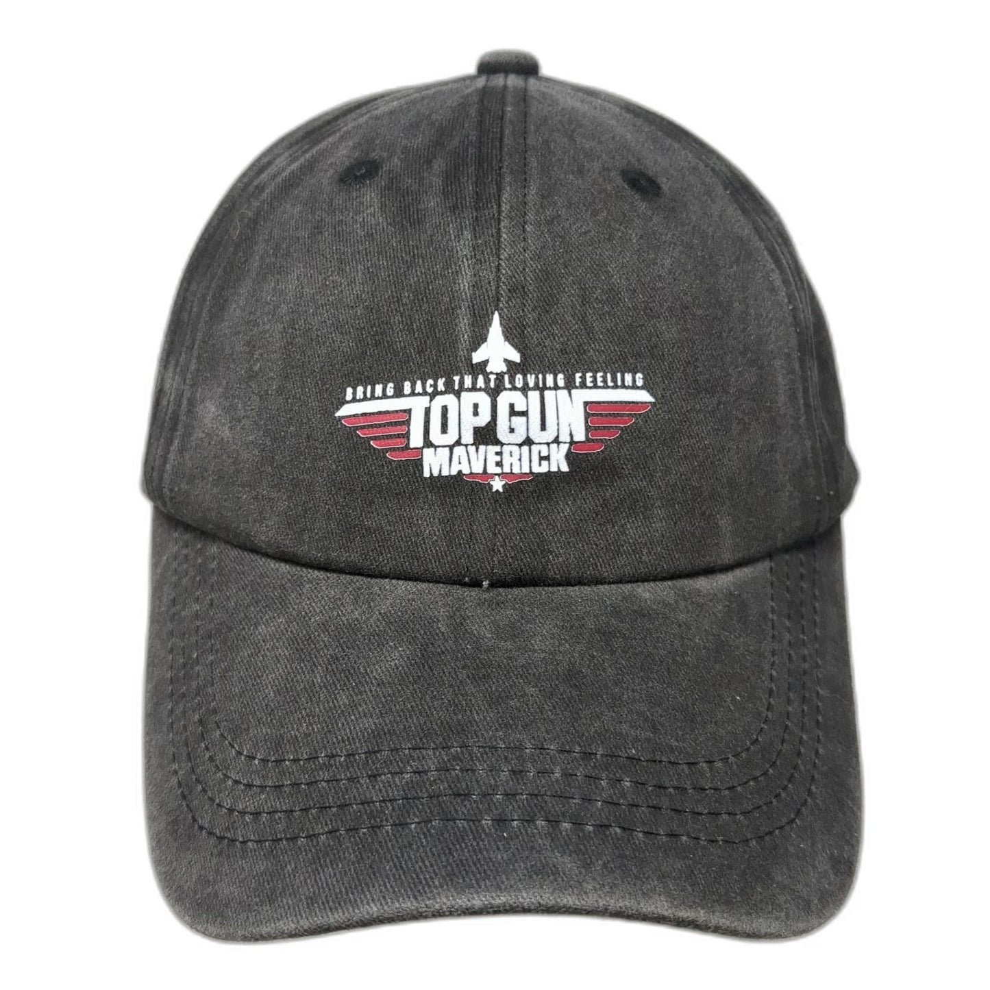Top Gun Maverick Bring Back That Loving Feeling Hat Gray Baseball Cap One Size