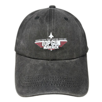 Top Gun Maverick Bring Back That Loving Feeling Hat Gray Baseball Cap One Size