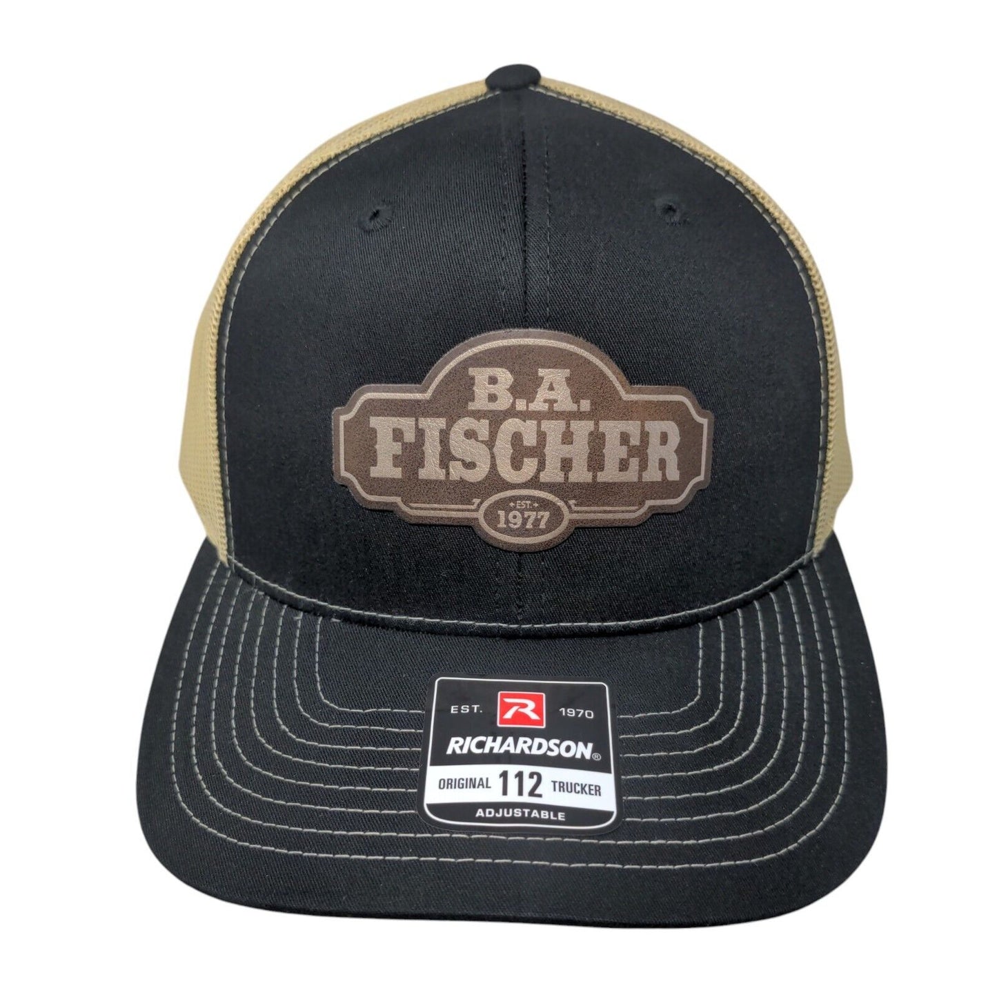 B.A. Fischer Original 112 Trucker Hat Multi OS Adjustable Mesh Back Richardson