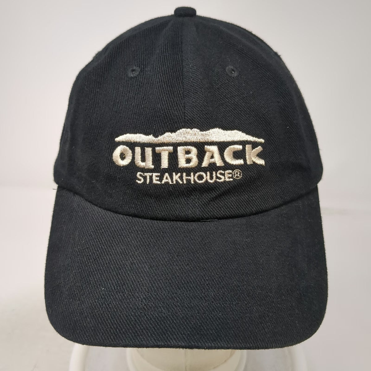 Ataly Graphics Outback Steakhouse Baseball Cap Black One Size Hat Slideback