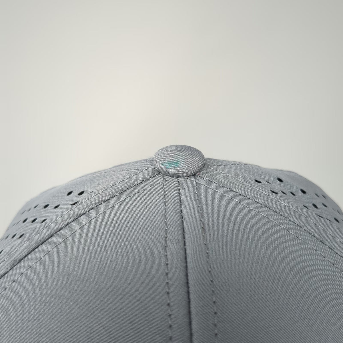 Gap Baseball Cap Gray One Size Perforated Laser Cut Ventilation Strapback Hat