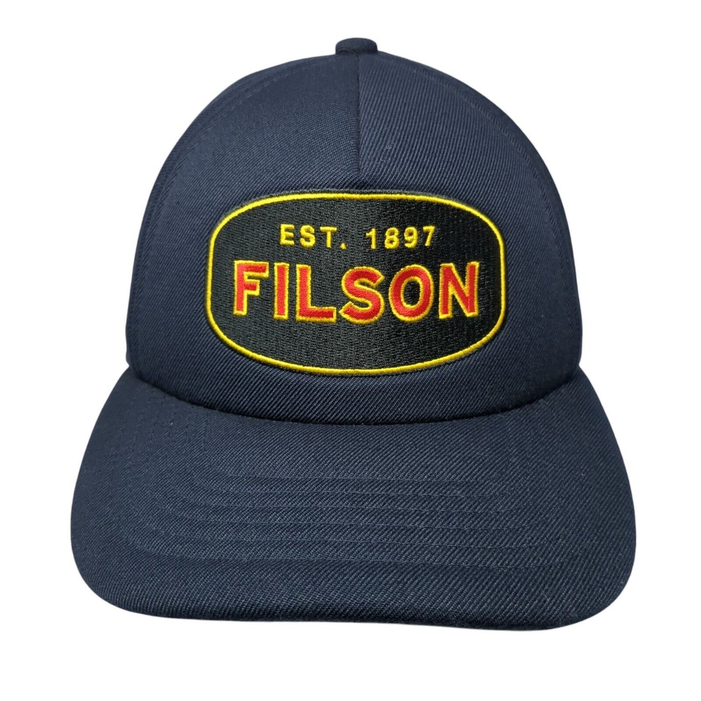 Vintage Filson Snapback Trucker Hat Blue OSFA Embroidered Logo