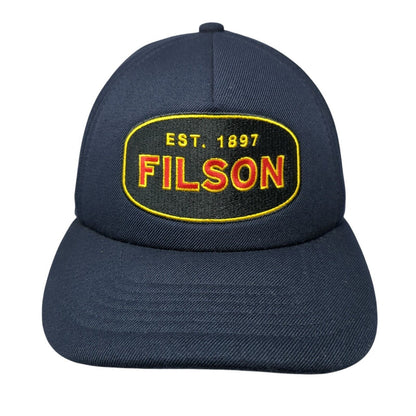 Vintage Filson Snapback Trucker Hat Blue OSFA Embroidered Logo