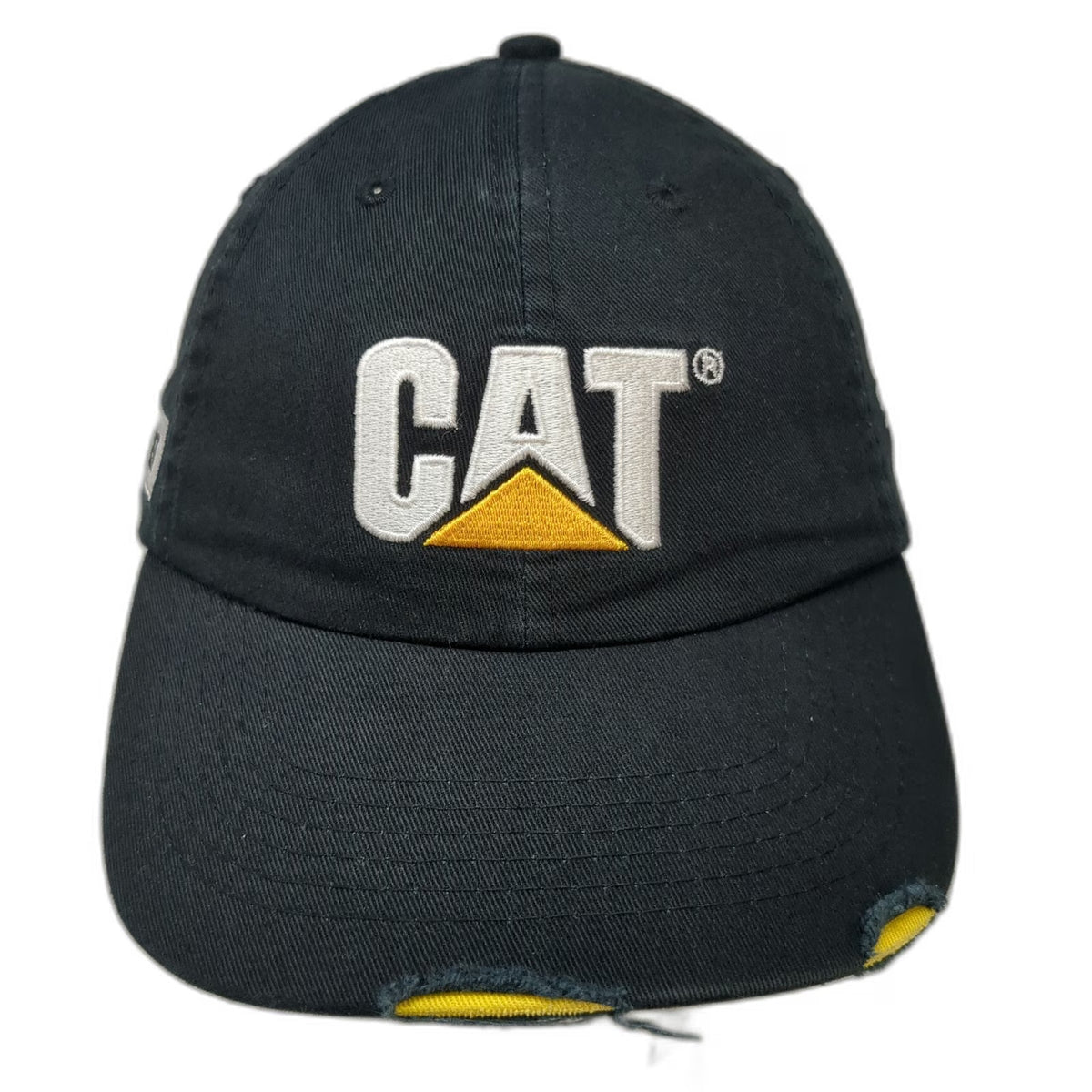 Caterpillar Baseball Cap Black Yellow One Size World's 785 Truck Simplot Hat