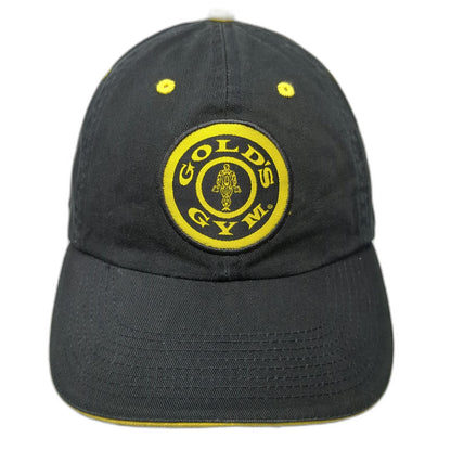 PromoShop Gold's Gym Baseball Cap Black One Size Strapback Embroidered Hat