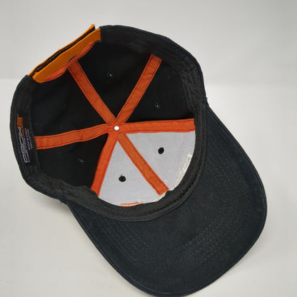 P90X3 Strapback Hat Black One Size Solid Adjustable Embroidered Piping