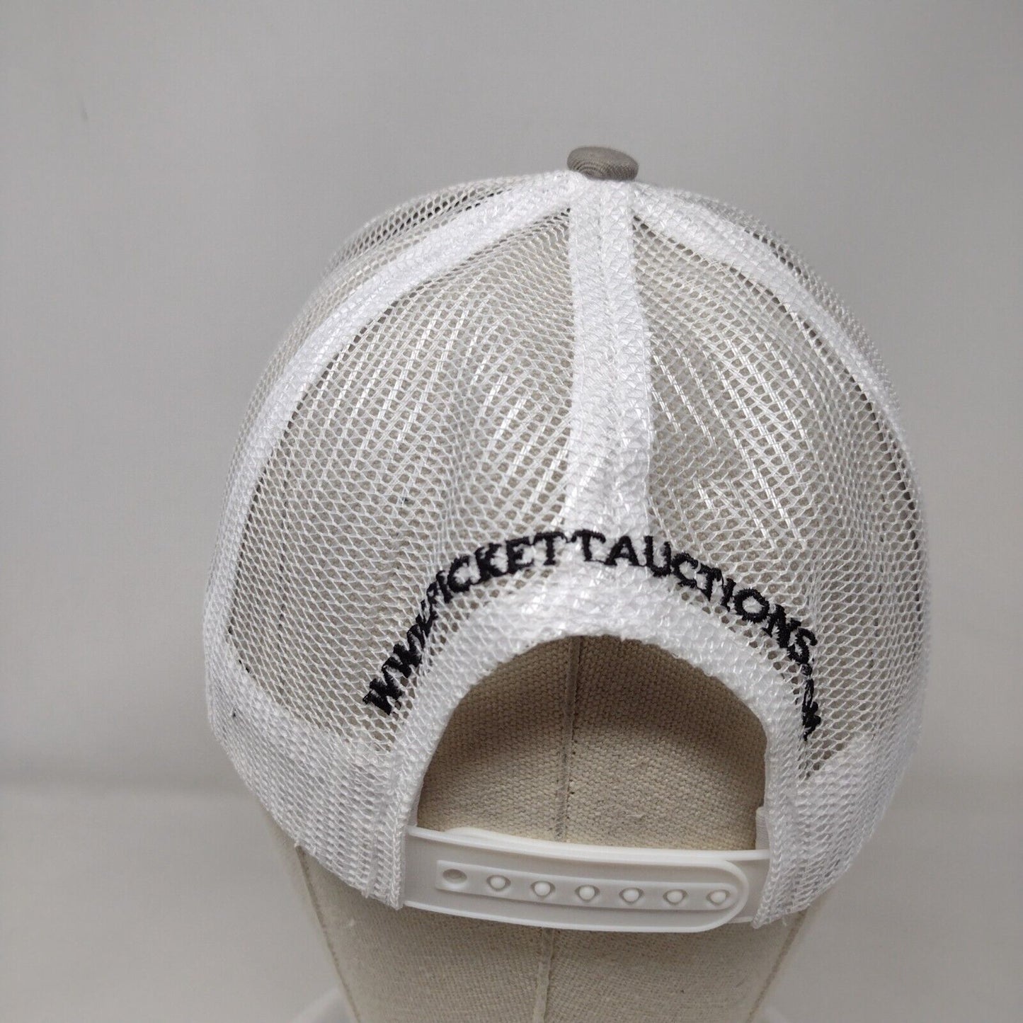 Pickett Auction Service Snapback Trucker Hat Gray One Size Mesh Back