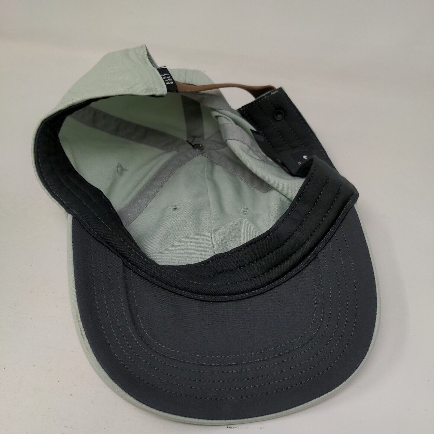 Nike Swoosh Slideback Hat Green OSFM Heritage 86 Dri-Fit Leather Strap