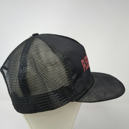 Headliner Fleetwood Trucker Hat Black Red Vintage Rope Mesh Snapback USA Made