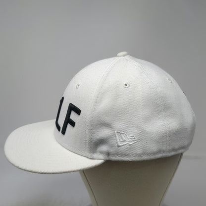 New Era Snapback White One Size G*LF Devereux Golf Flat Bill Adjustable Hat