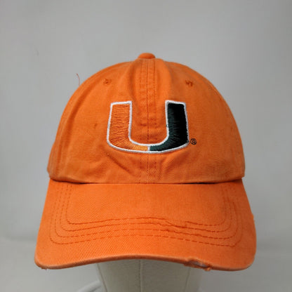 Signature Men's Slideback Hat Orange Size OSFM Miami University Hurricanes