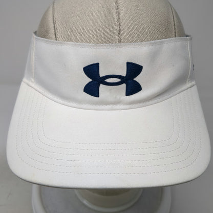 Under Armour Visor White One Size Strapback Embroidered Golf Performance Hat