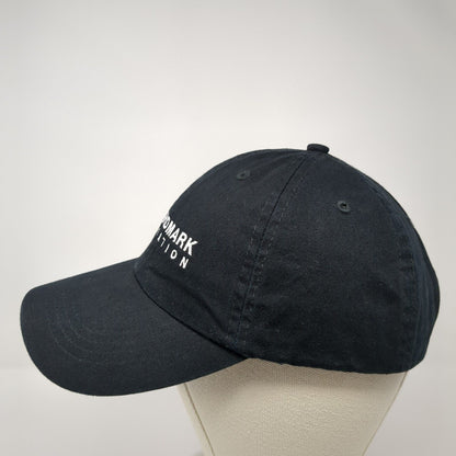 Landmark Aviation Strapback Hat Black OS Adjustable Embroidered Port & Company