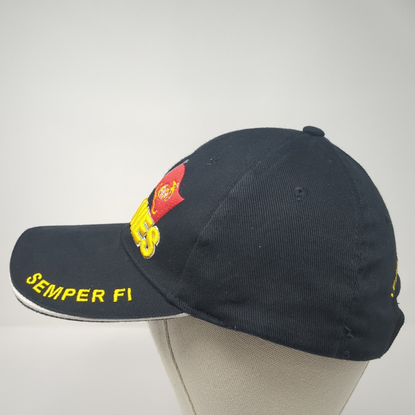 Marines Semper Fi Strapback Hat Black One Size I Fight What You Fear