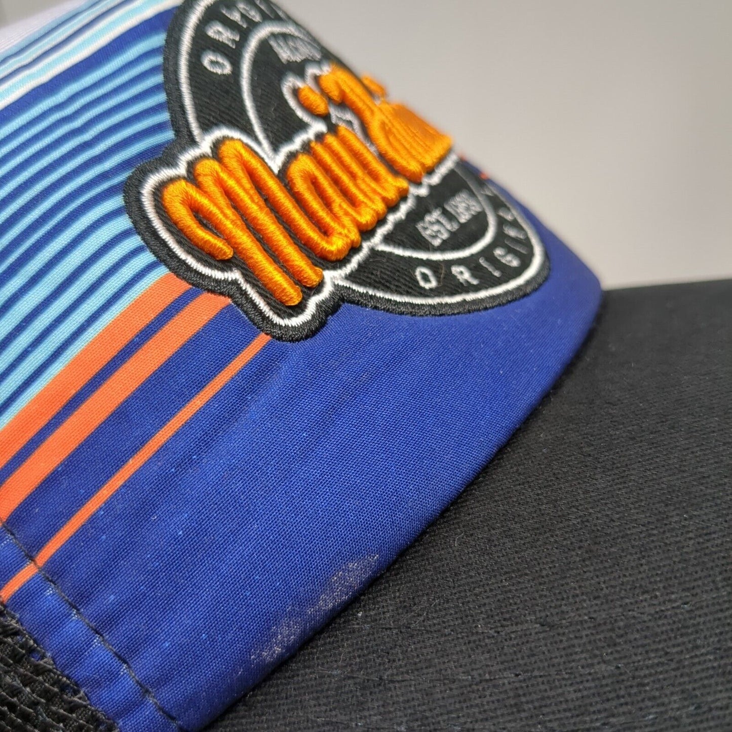 Maui Hawaii Aloha Snapback Trucker Hat Multi One Size Striped Mesh Back