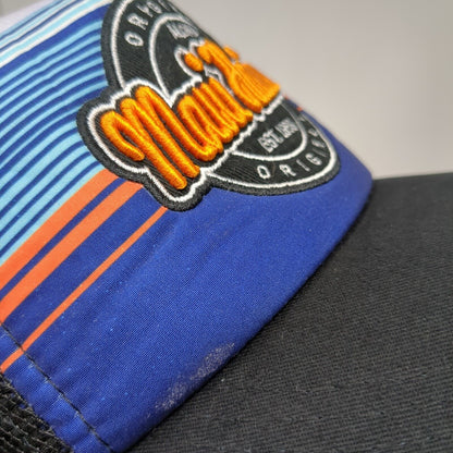 Maui Hawaii Aloha Snapback Trucker Hat Multi One Size Striped Mesh Back