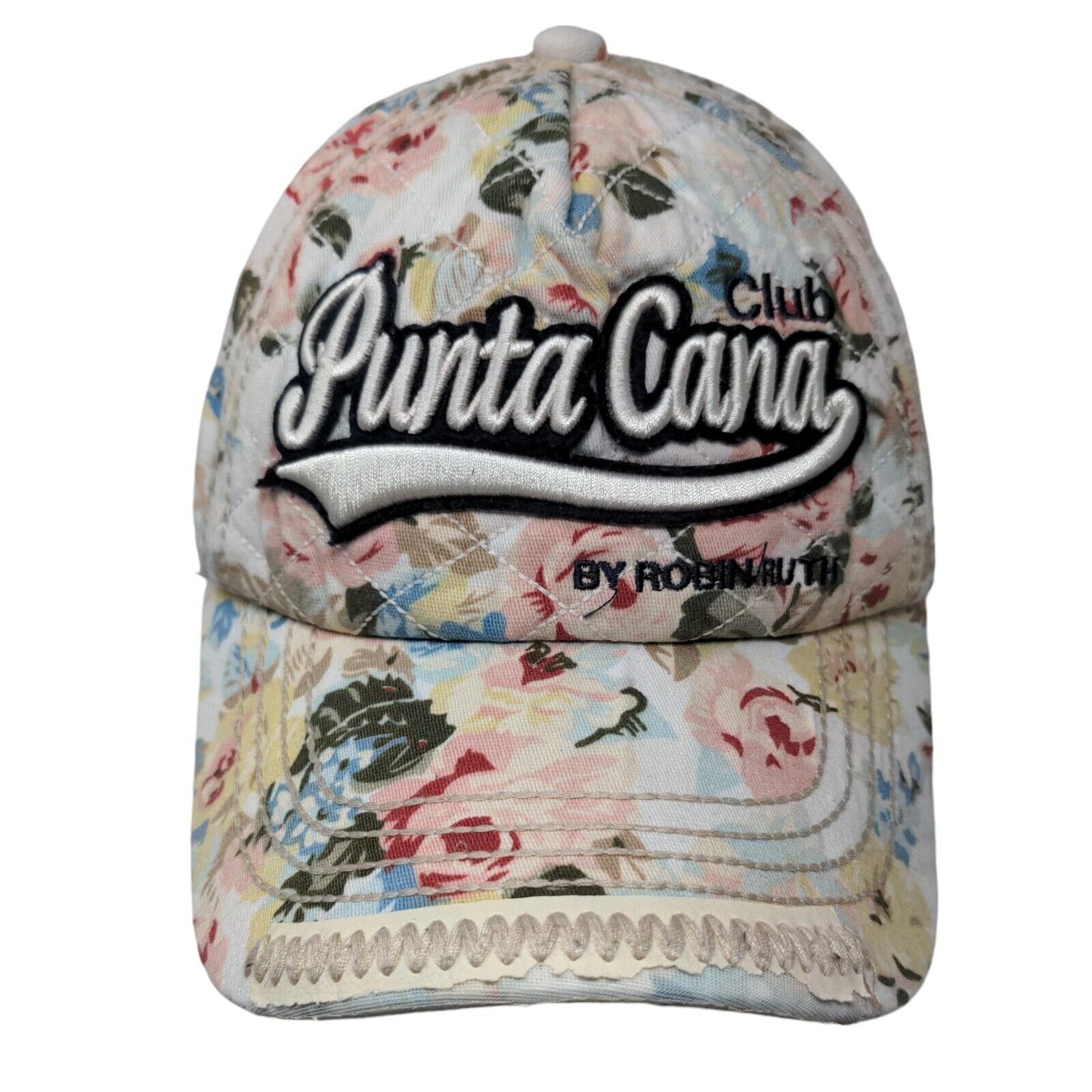 Punta Cana Club by Robin Ruth Snapback Hat Multi One Size Adjustable Floral