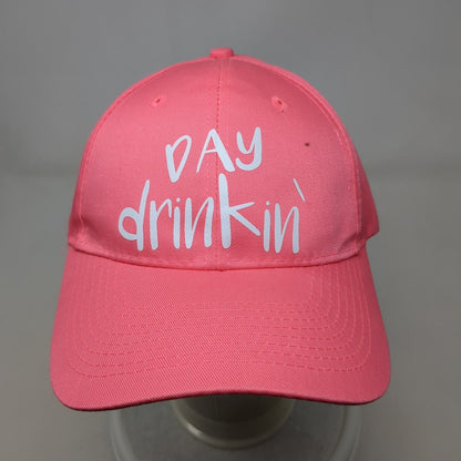 Day Drinkin' Strapback Hat Pink One Size Adjustable 6 Panel Port & Company