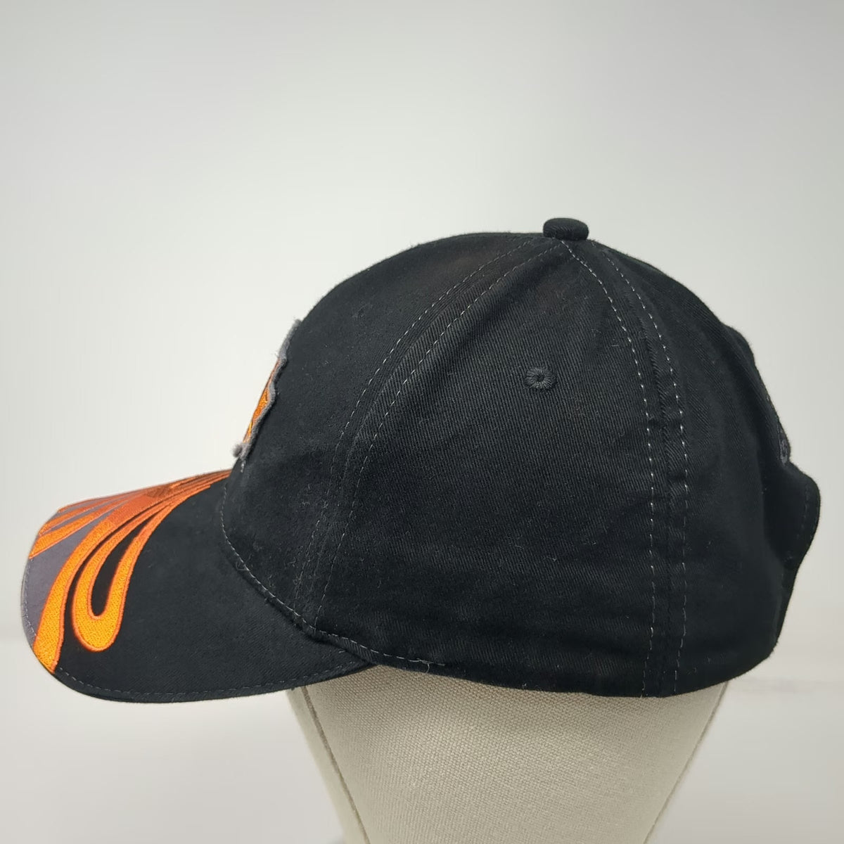 Harley-Davidson Screamin' Eagle Baseball Cap Black One Size Strapback Flame Hat