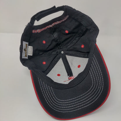 Syringa Networks Strapback Hat Black OSFA Embroidered Buck's Bags