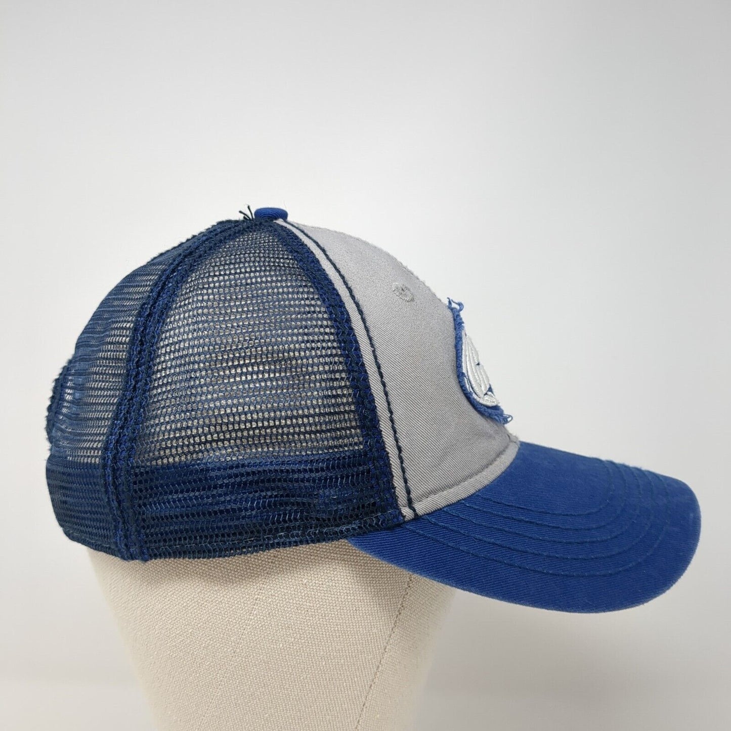 Bud Light Snapback Trucker Hat Blue One Size Adjustable Embroidered Mesh Back
