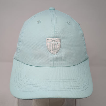 Imperial Strapback Hat Blue Small Adjustable Embroidered Logo 6 Panel