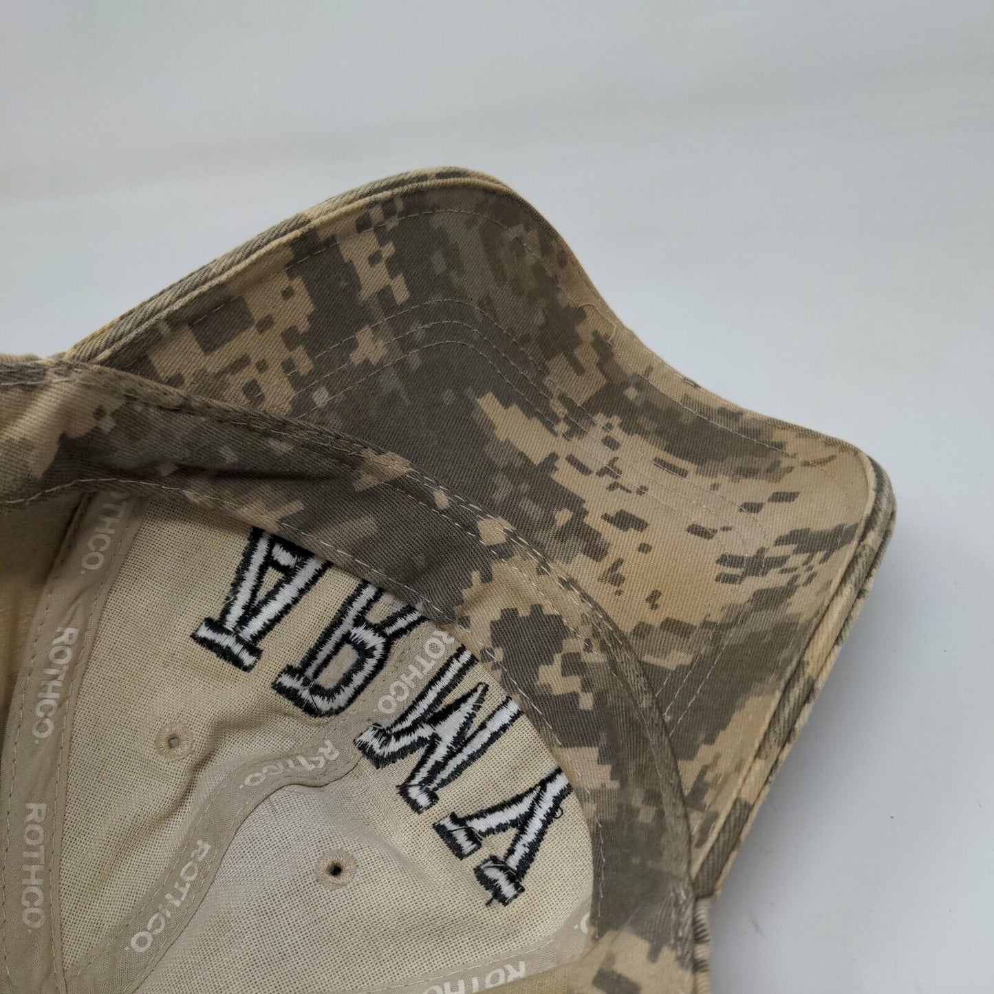 Army Strapback Hat Camo OSFA Adjustable Embroidered Rothco 6 Panel
