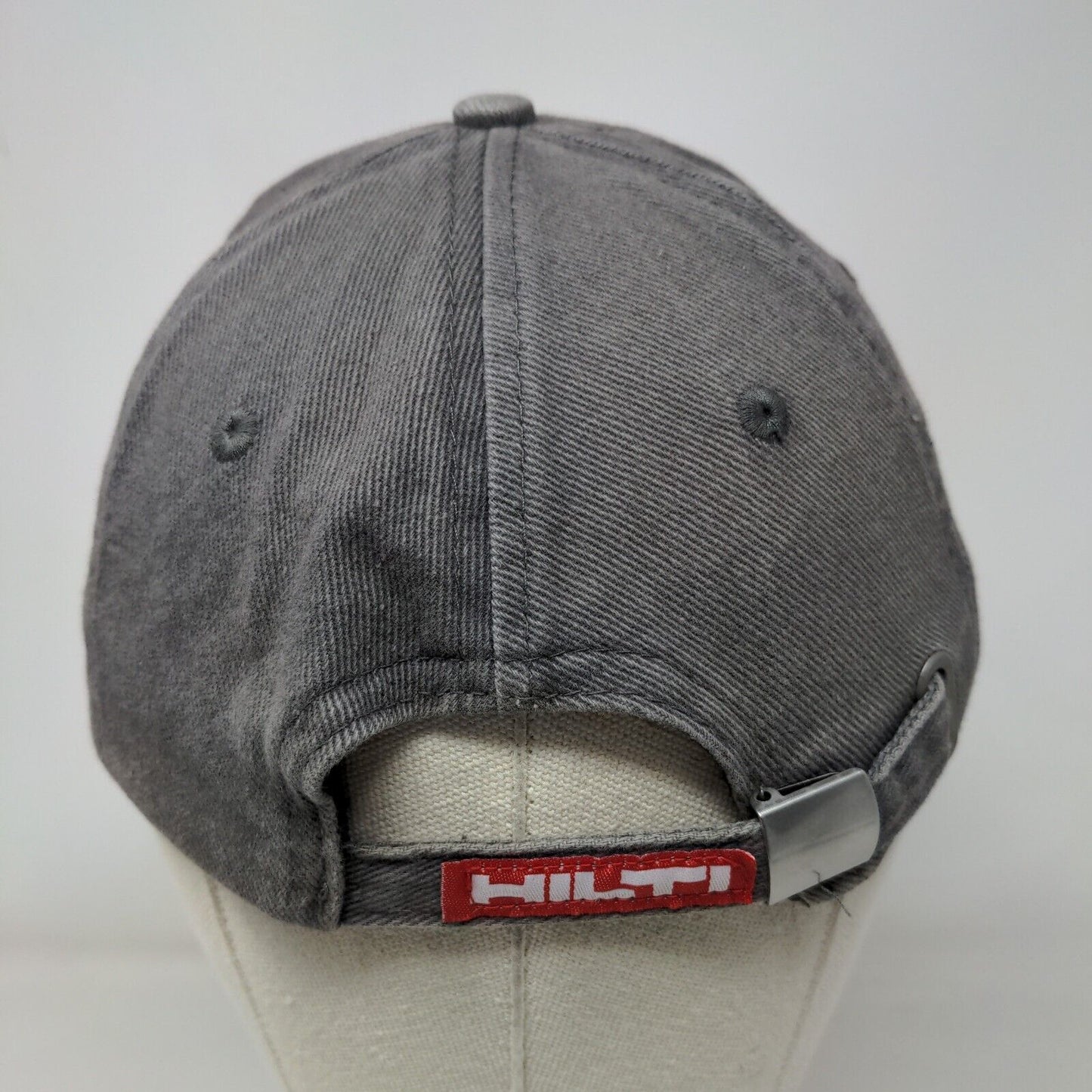Hilti Slideback Hat Gray One Size Adjustable Solid 6 Panel Blank