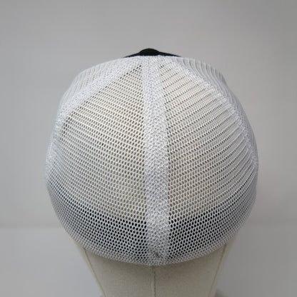 Platt Fitted Trucker Hat Black One Size Mesh Back 6 Panel Colorblock