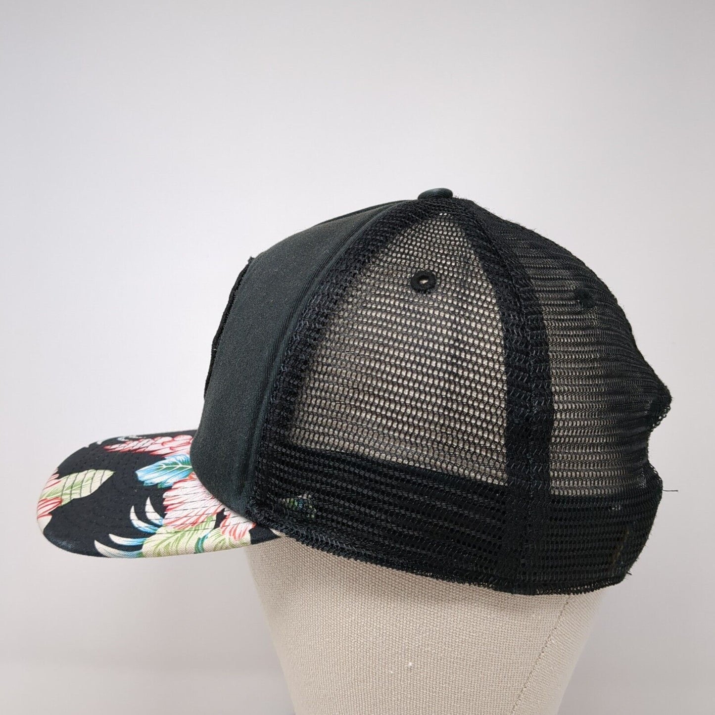 Liquid Ambition Snapback Trucker Hat Multicolor OS Adjustable Floral Mesh Pukka