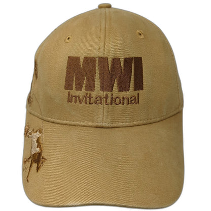 DRI DUCK Baseball Cap Brown One Size MWI Invitational Rodeo Cowboy Horse Hat