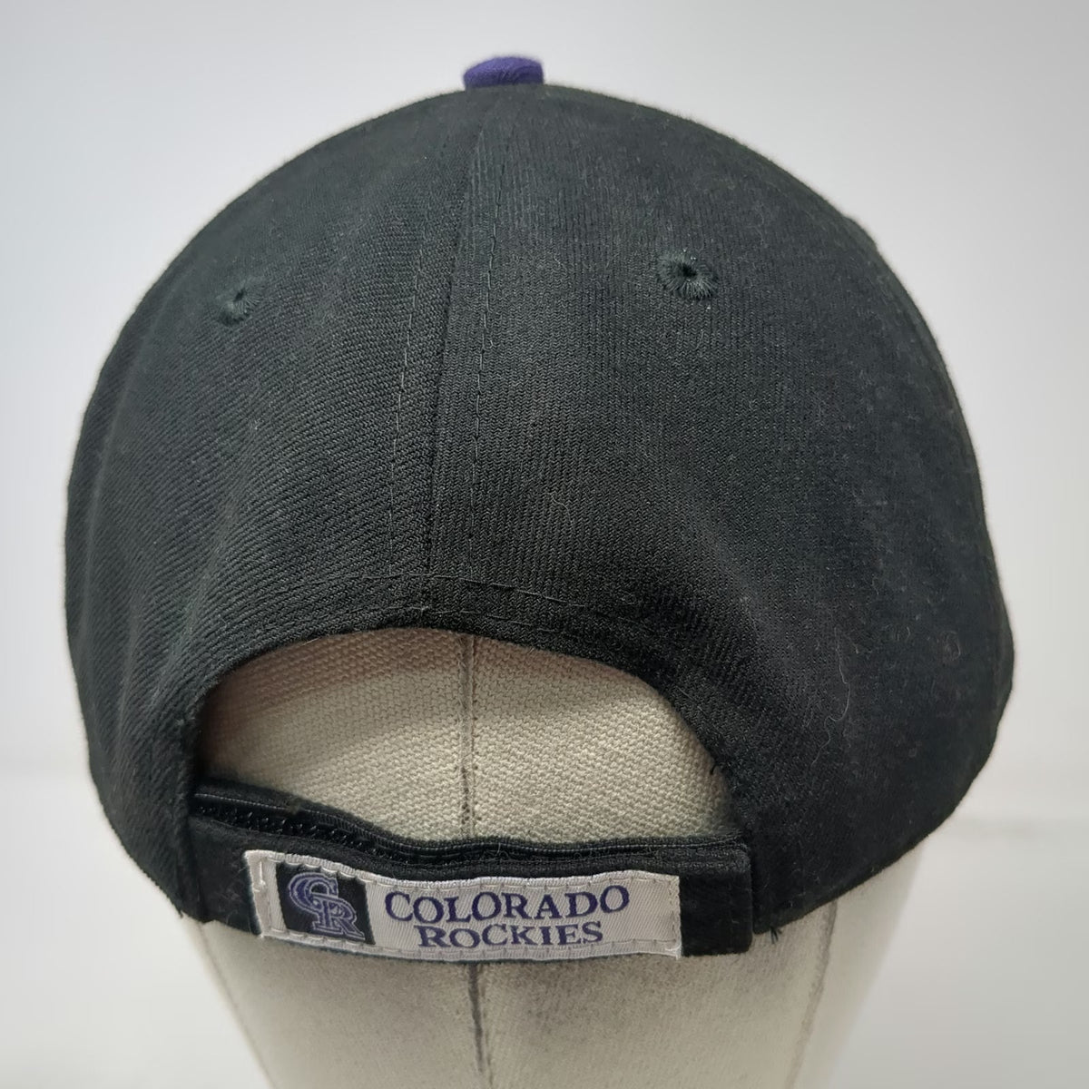 New Era Colorado Rockies MLB Baseball Cap Black One Size 9FORTY Strapback Hat