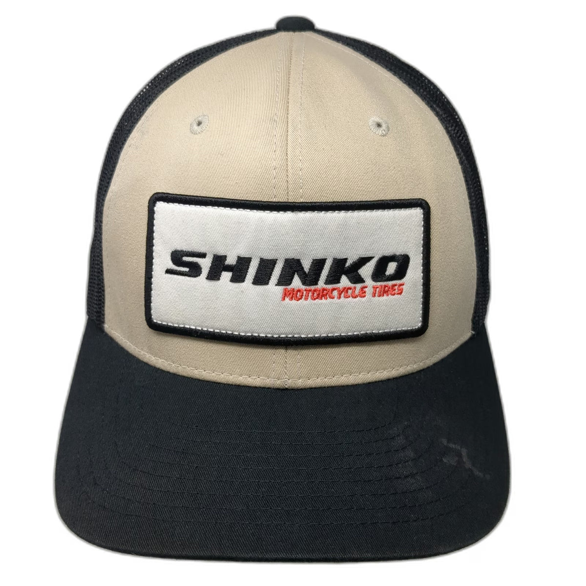 Shinko Trucker Hat Black One Size Motorcycle Tires Mesh Back Logo Patch Snapback
