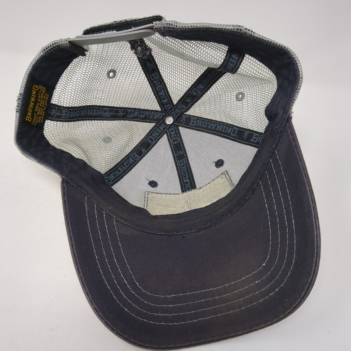 Browning Flag Snapback Trucker Hat Multi One Size Mesh Back Adjustable