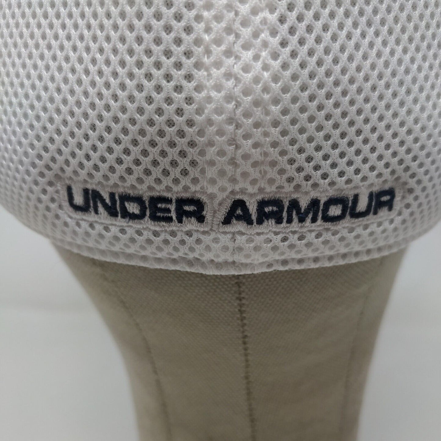 Under Armour Golf Men's Fitted Mesh Back Hat Blue White L-XL Embroidered Logo