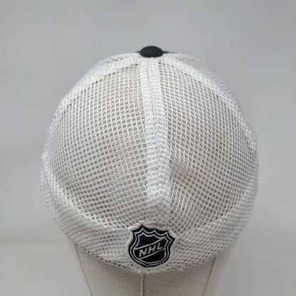 Reebok NHL Pittsburgh Penguins Fitted Mesh Back Hat OSFA Black White Logo