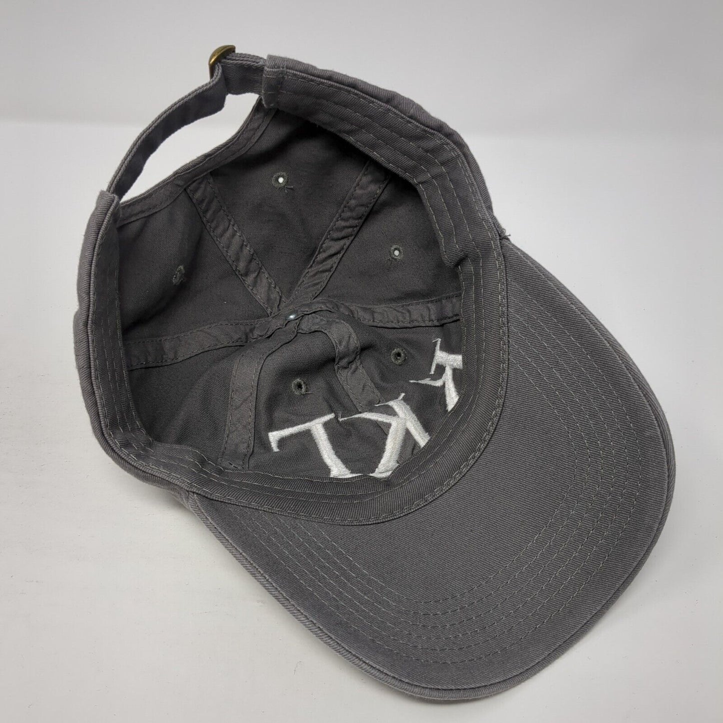 KKT Kappa Kappa Gamma Baseball Cap Gray One Size Adjustable Embroidered 6 Panel