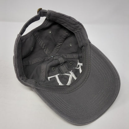 KKT Kappa Kappa Gamma Baseball Cap Gray One Size Adjustable Embroidered 6 Panel