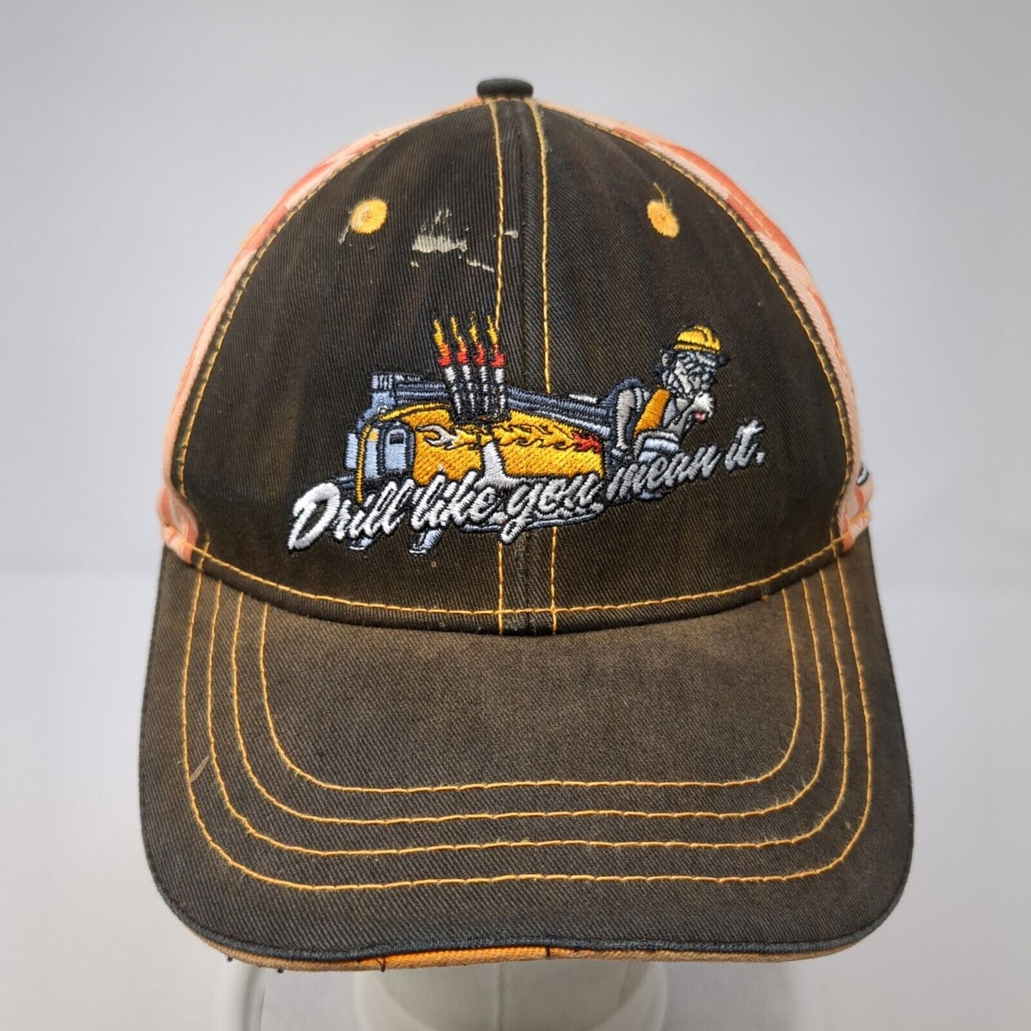 Drill Like You Mean It Strapback Hat Multicolor One Size Ditch Witch