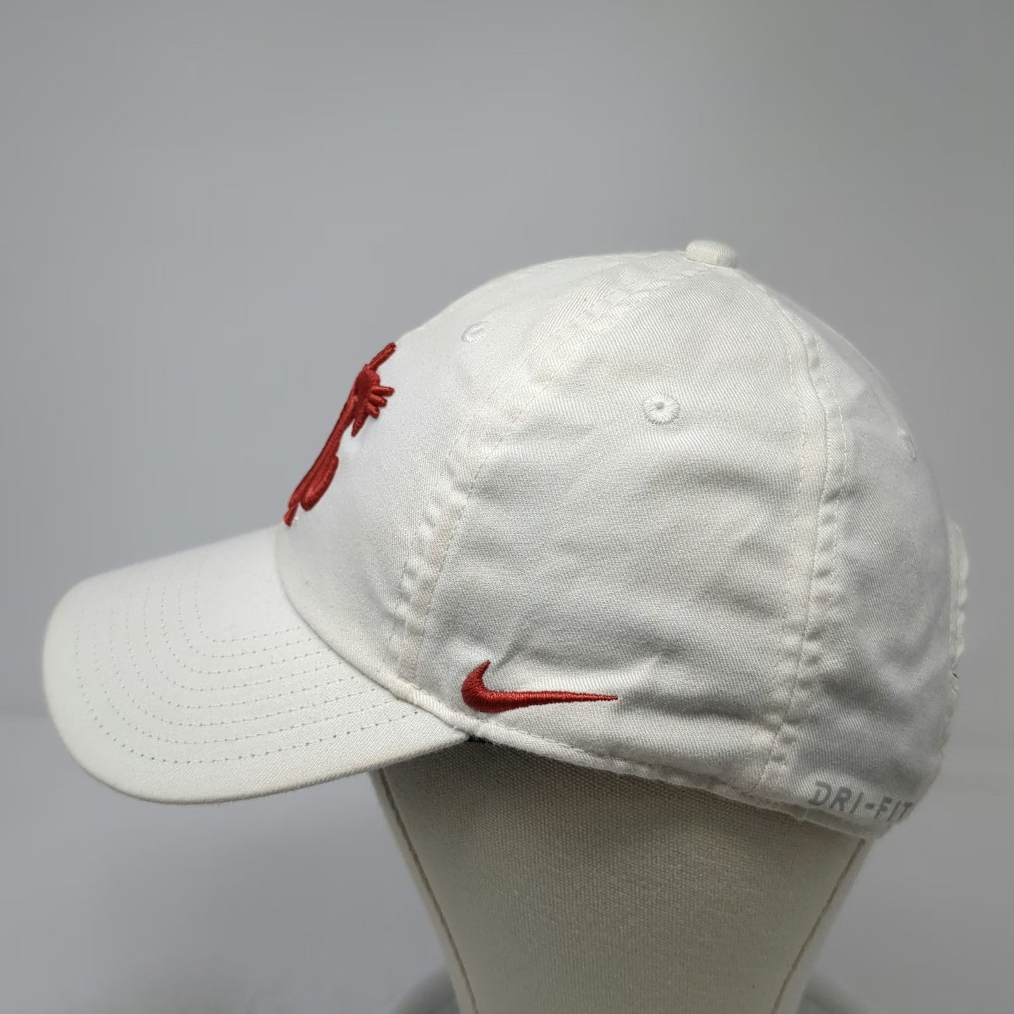 Washington State Cougars NCAA Nike Cap White One Size Dri-FIT Strapback Hat Logo