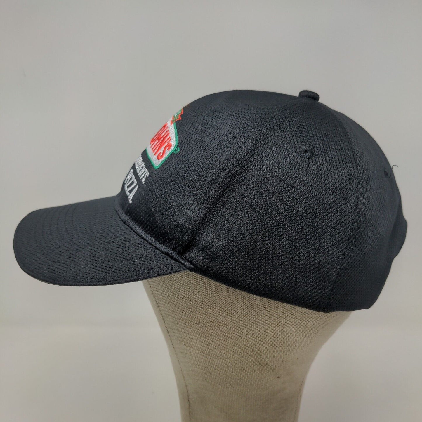 Papa John's Men's Strapback Hat Black Adjustable Embroidered Logo Employee