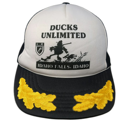 Winner Trucker Hat Black Ducks Unlimited Idaho Falls Hunter Leaf Hat Vintage