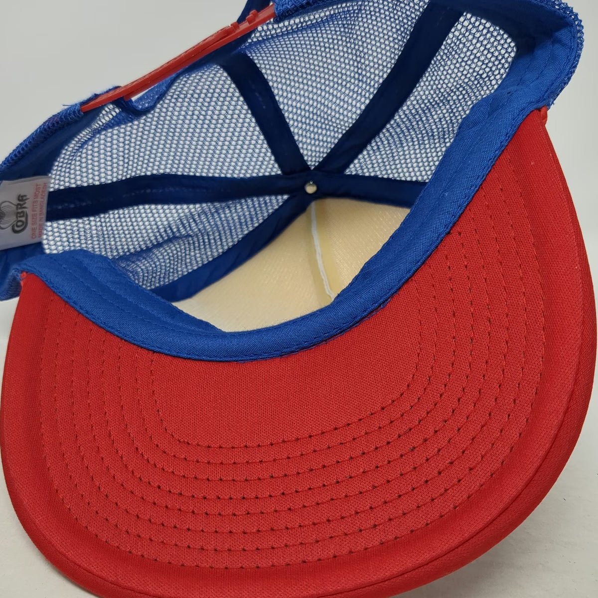 Cobra Trucker Hat White Montucky Cold Snacks Horse Patch Snapback Rope One Size