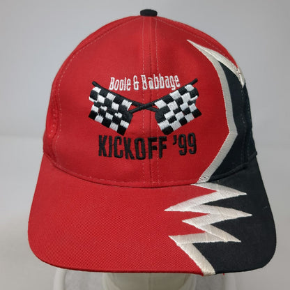 Kati Baseball Cap Red One Size Boole & Babbage Kickoff 99 Checkered Flags Hat