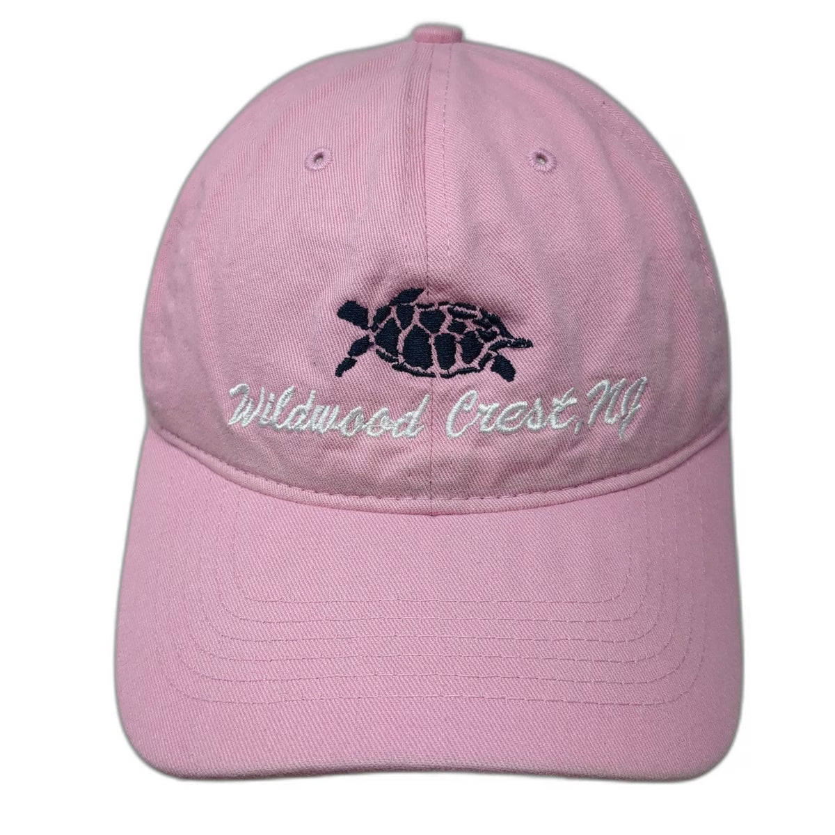 JHATS Baseball Cap Pink One Size Wildwood Crest NJ Sea Turtle Embroidered Hat