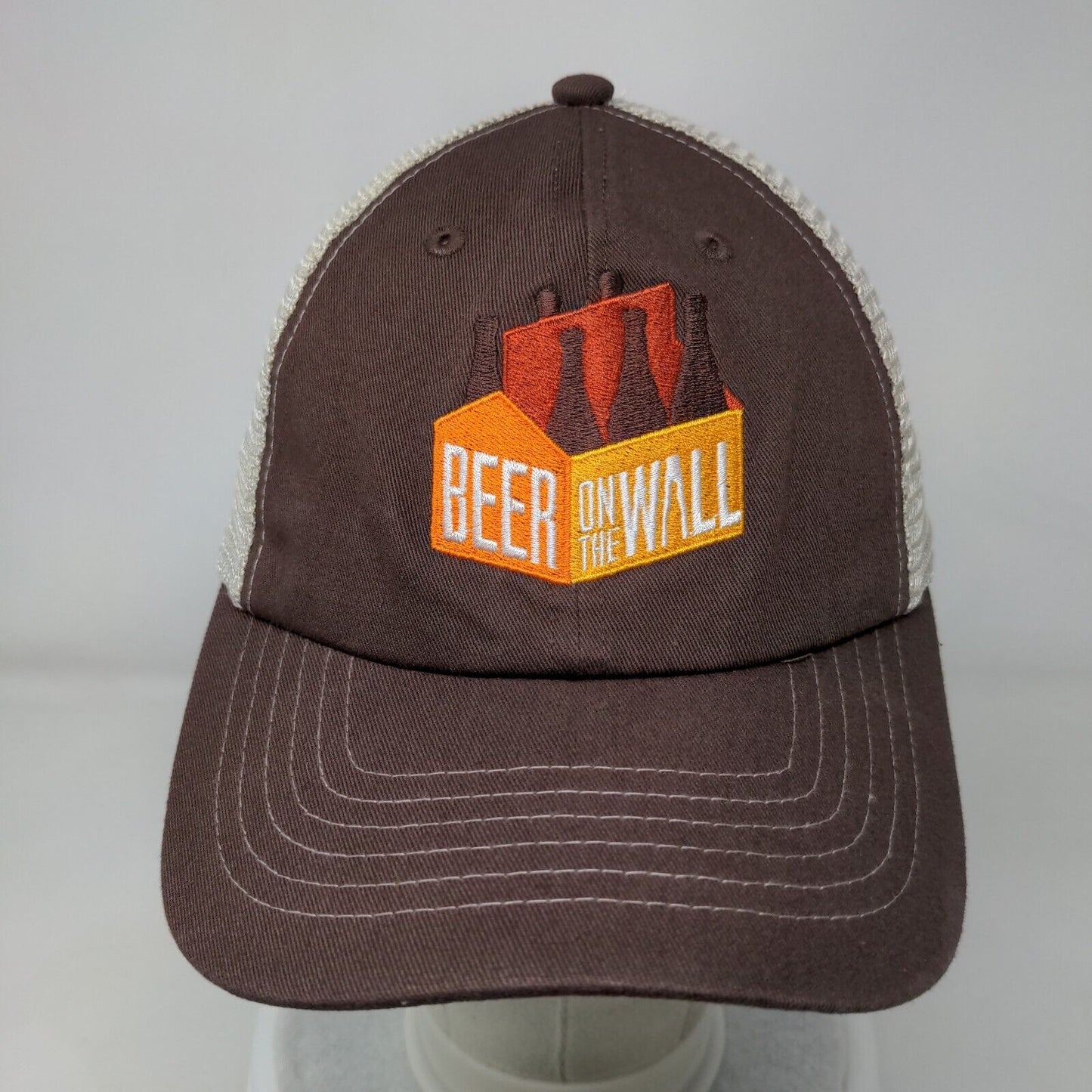 Beer On The Wall Slideback Mesh Back Trucker Hat Brown One Size Sportsman