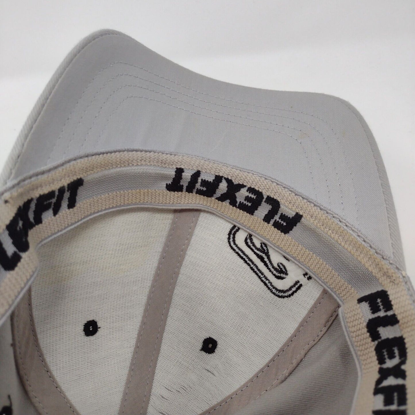 Billabong Fitted Hat Gray OSFA Solid Embroidered Flexfit Vent Holes