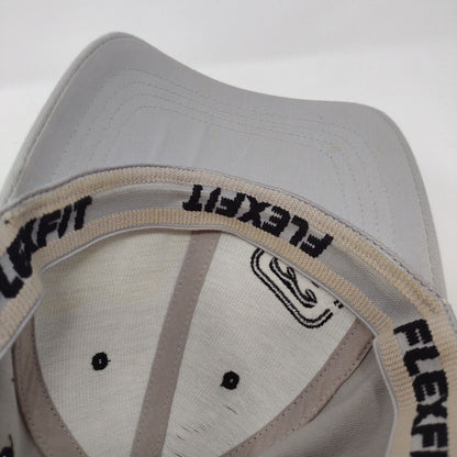 Billabong Fitted Hat Gray OSFA Solid Embroidered Flexfit Vent Holes