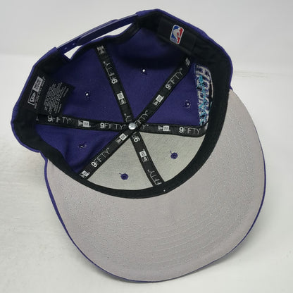 New Era Charlotte Hornets NBA Snapback Hat Purple One Size 75th Anniversary