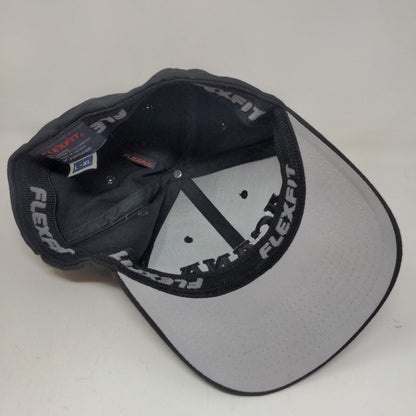 Flexfit Men's Fitted Hat Black Size L-XL Embroidered Acana Logo Maple Leaf